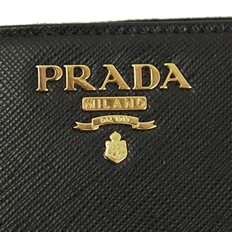 1mm268 prada|Prada Black Leather W/metal logos Coin case 1MM268 Nero.